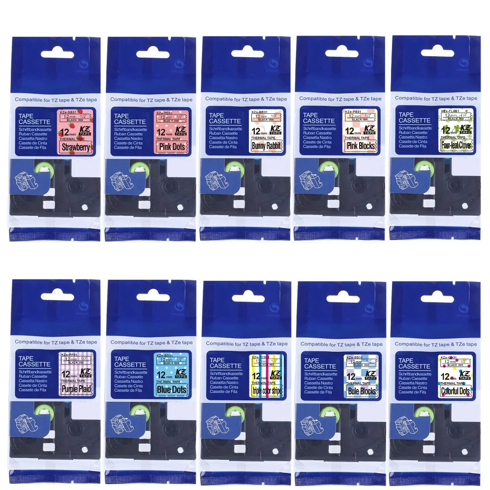 Industrial Laser Printer - 12mm Laminated/Pearlescent/Lovely pattern/Laser label Tapes Compatible